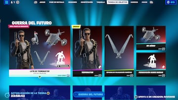 fortnite nueva skin terminator arnold schwarzenegger