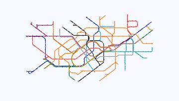 El subterráneo conocido como 'the Tube' se inició en el Metropolitan Railway, el primer sistema ferroviario subterráneo de transporte de pasajeros del mundo. Inaugurado el 10 de enero de 1863. Tiene una longitud de 408 kilómetros en 274 estaciones distribuidas en 11 líneas. Tiene dos líneas adicionales conocidas como DLR (Docklands Light Railway) y London Overground.