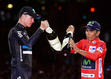 Tras ganar su tercer tour intentó hacer el doblete Tour y Vuelta. Pero Nairo Quintana impidió al británico ganar la ronda española.