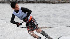 Martín Labra bate récord infantil de figuras en esquí náutico