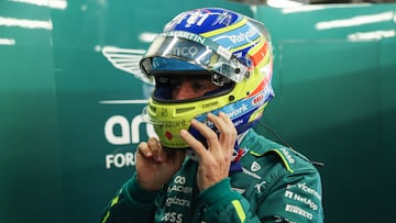 Fernando Alonso (Aston Martin). Bakú, Azerbaiyán. F1 2025.