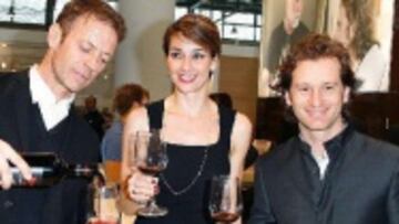 Rocco Siffredi con Jarno Trulli en la presentación de 'Rocco'.
