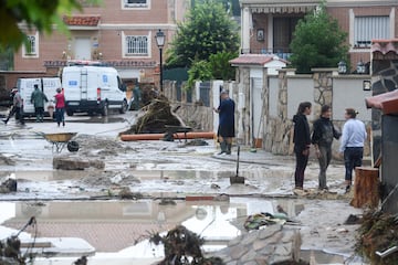 Inundaciones causadas por la DANA en Villamanta, Madrid. 