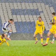 El Pucela se hunde un poco más en el diluvio de San Sebastián