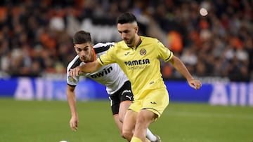 Manu Morlanes en Mestalla frente al Valencia.