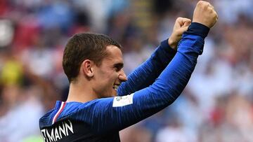 Griezmann celebra su gol ante Argentina.