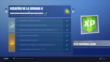 Fortnite Battle Royale: Desaf&iacute;os de la Semana 6 de la Temporada 5 