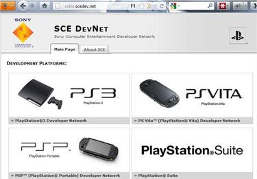 El supuesto sitio web para desarrolladores de Playstation 4, retirado de Internet