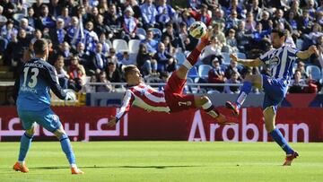 Griezmann consiguió ante el Deportivo uno de sus mejores goles como profesional. Fue en Riazor. Esa tarde el francés hizo doblete.