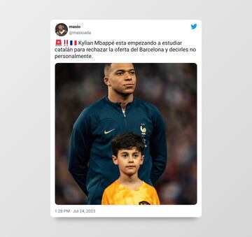 Aluvión de memes tras la relación Mbappé - Barça