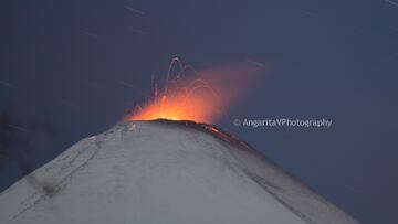 El impresionante registro del cráter del volcán Villarrica ante riesgo de erupción: ¡se decretó alerta naranja!