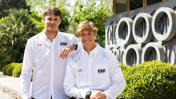 Diego Botín y Florian Trittel posan para AS en la sede del Consejo Superior de Deportes.