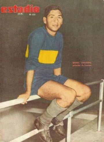 Everton: Daniel Escudero anotó 123 veces por los oro y cielo, equipo al que defendió por 14 años. Llegó a ser seleccionado chileno en los 60'. 