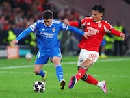 Richard Ríos ingresó en el segundo tiempo