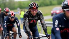 Egan Bernal en la etapa 4 del Giro de Italia