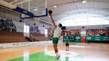 Tyson Pérez, durante un entrenamiento.