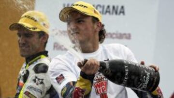 Miller, en el podio de Cheste.