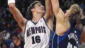 <b>VAYA DÚO.</B> Gasol y Nowitzki serán las dos grandes estrellas del Eurobasket de Suecia.