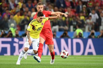 Juan Quintero y Jordan Henderson.