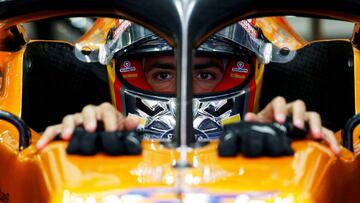 Carlos Sainz en el McLaren.