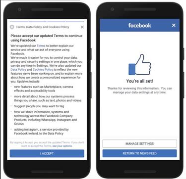 O aceptas las nuevas normas de Facebook en Europa o no podrás usarlo
