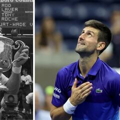 Los sets perdidos de Djokovic y Laver para ganar el Grand Slam