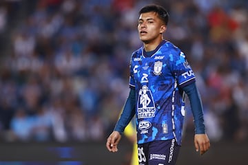  Miguel Rodriguez of Pachuca during the final leg match between Pachuca and Columbus Crew as part of the CONCACAF Champions Cup 2024, at Hidalgo Stadium on June 01, 2024 in Pachuca, Hidalgo, Mexico.