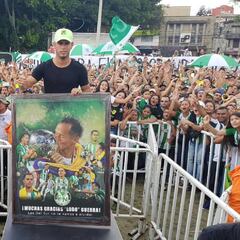 Guerra: Llevo tatuado en el corazón a Nacional y a la afición