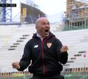De la ira a la euforia: los nervios de Sampaoli en el derbi