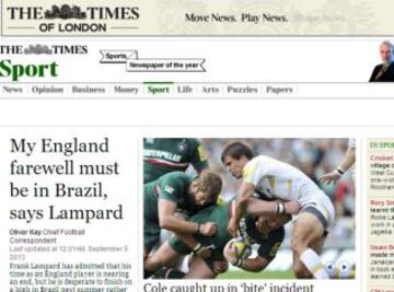 Portadas de la prensa extranjera