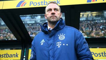 Flick, en un partido con el Bayern de Múnich.