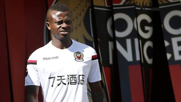 Seri, en el &uacute;ltimo entrenamiendo del OGC Nice.