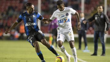 Rodrygo y Santos de Brasil empatan a cero con Querétaro