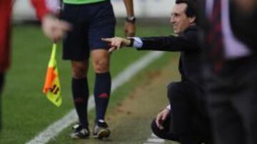 Emery, ante el Eibar.