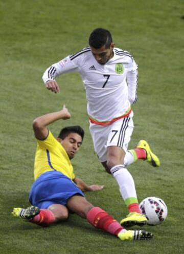 Buen ambiente en el estadio El Teniente de Rancagua en donde se enfrentan Ecuador y México. Comienzan a definirse los clasificados de la Copa América.