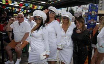 Los ingleses se divierten antes del partido contra España