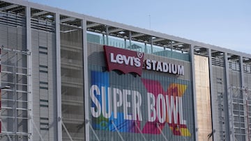 Jan 29, 2026; Santa Clara, California, USA; A general overall view of Levi's Stadium, the site of Super Bowl 60 between the New England Patriots and the Seattle Seahawks. Mandatory Credit: Kirby Lee-Imagn Images