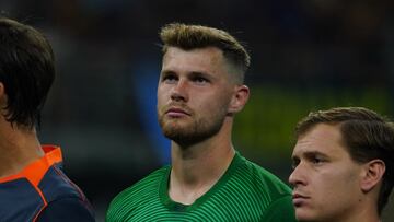Josep Martinez plays during the match between FC Internazionale and US Sassuolo Calcio in Serie A at Giuseppe Meazza Stadium in Milan, Italy, on September 21, 2025. (Photo by Alessio Morgese/NurPhoto via Getty Images)