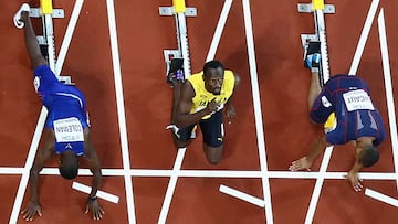 Usain Bolt tambi¨¦n gobierna en la derrota