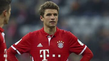 M&uuml;ller con el Bayern. 