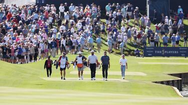 Jon Rahm, Scottie Scheffler y Rory McIlroy comparten partido en la primera ronda de The Players Championship.