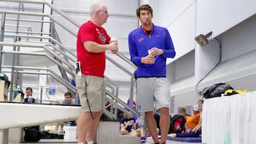 Bob Bowman y Michael Phelps.