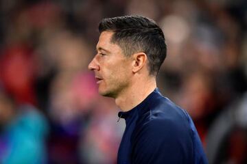 Barcelona's Polish forward Robert Lewandowski 