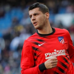 Morata ya corre sobre el césped en una sesión sin Lemar