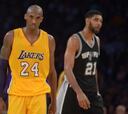 25.000 puntos para Duncan en la peor noche de Kobe Bryant