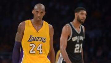 25.000 puntos para Duncan en la peor noche de Kobe Bryant