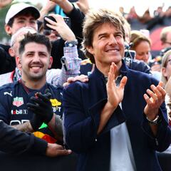GP de Gran Bretaña: Papá de Checo Pérez festeja junto a Tom Cruise