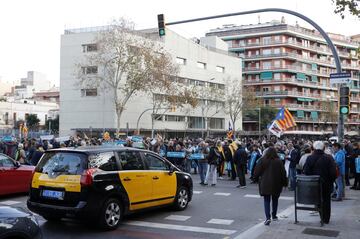 La manifestación independentista convocada antes del Clásico. 