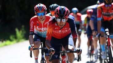 Egan Bernal se destacó en la etapa 18 de la Vuelta a España 2023.