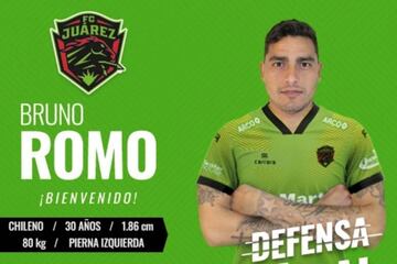 El defensa llegó al Juárez FC de México desde Deportes Antofagasta.